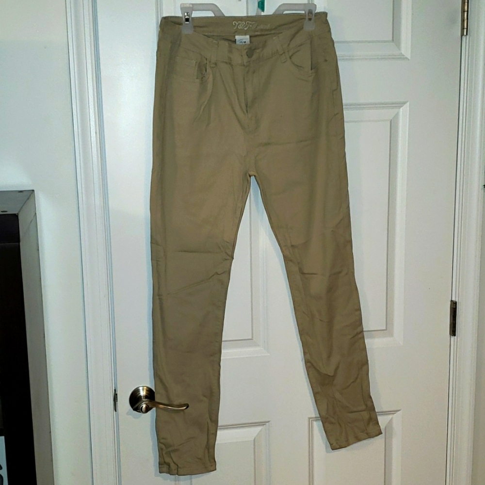 Khaki Uniform straight leg pant